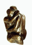 courting couple Bronze 1/7 - Guss Zöttl Wien - H 26 cm